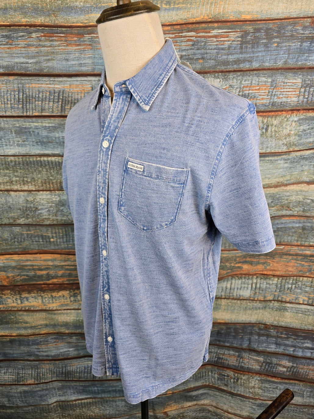 Guess Jeans Short Sleeve Slim Fit Pocket Shirt