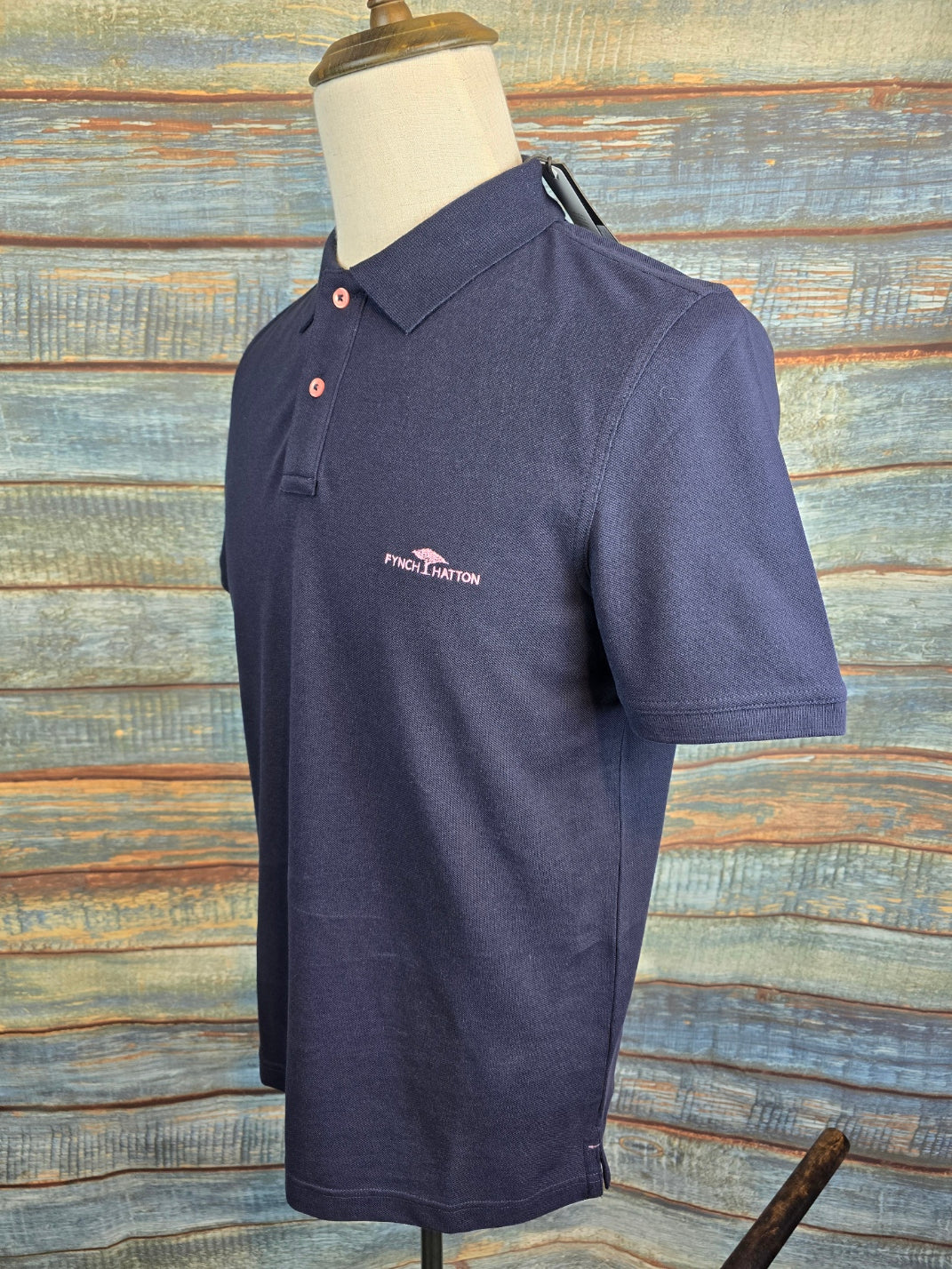 FYNCH HATTON Regular Fit Sustainable Cotton Polo Shirt