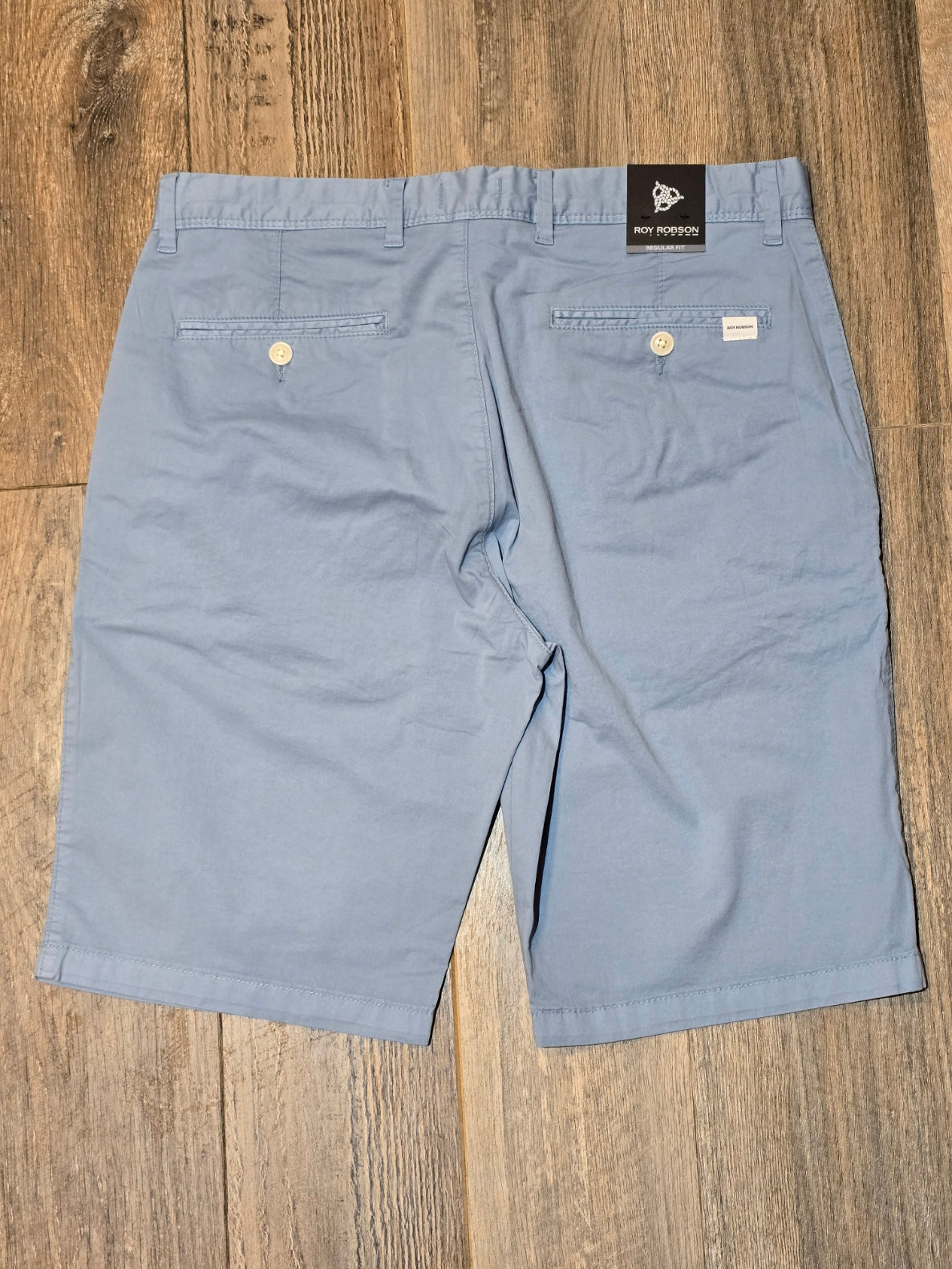 Roy Robson Regular fit Light Blue Chino Shorts