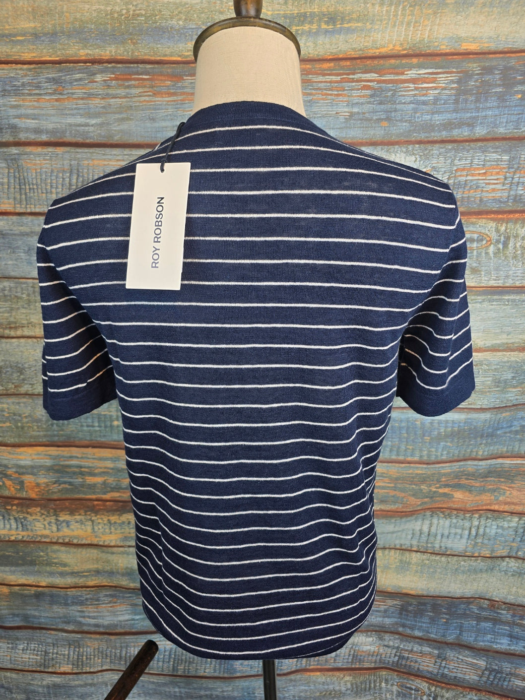 Roy Robson Regular Fit Linen and Cotton Kinit T-shirt