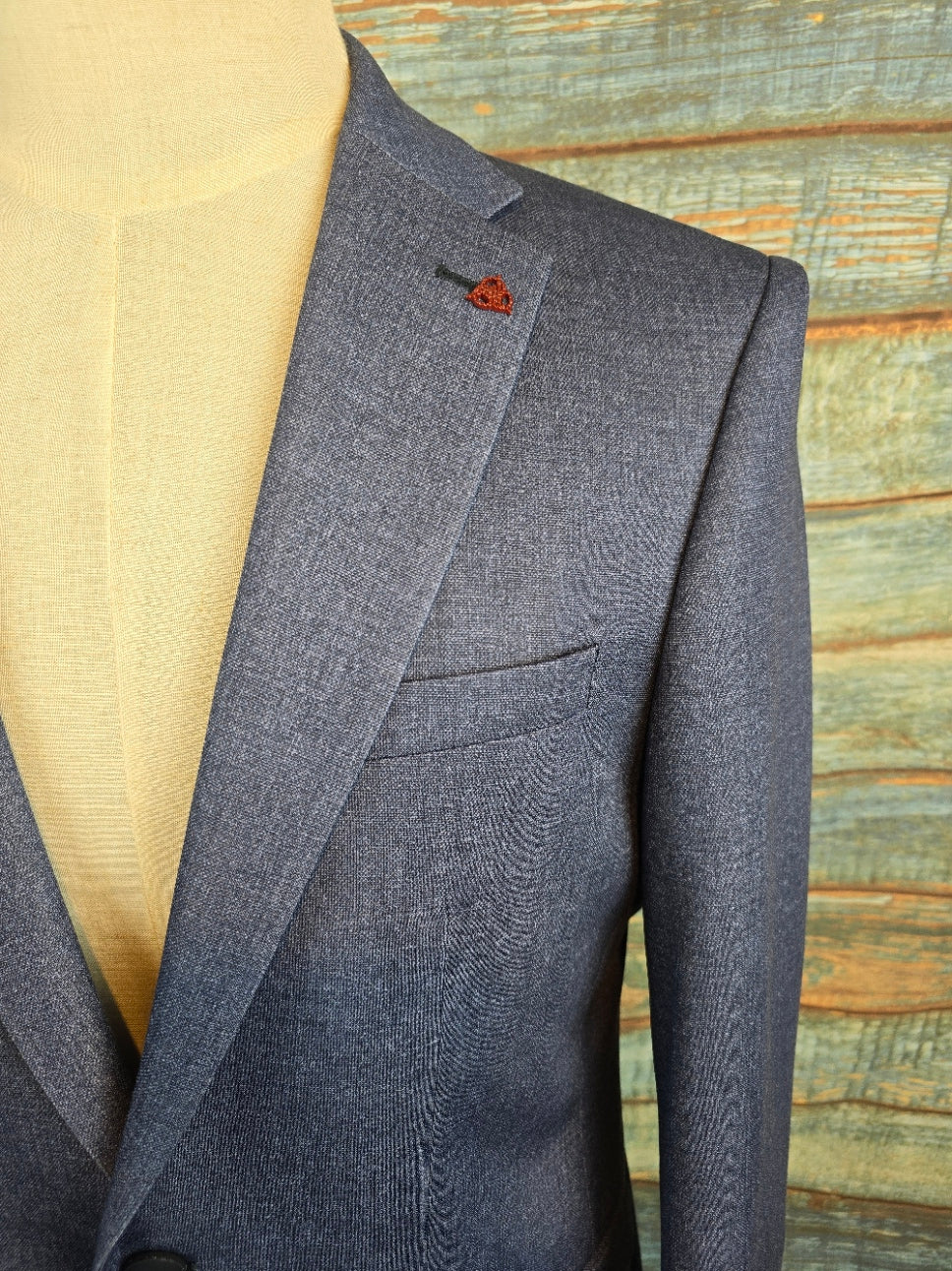 Roy Robson Slim Fit Navy 2 button Jersey Suit