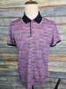 MONTECHIARO Cotton Multi Stripe Purple Polo Shirt
