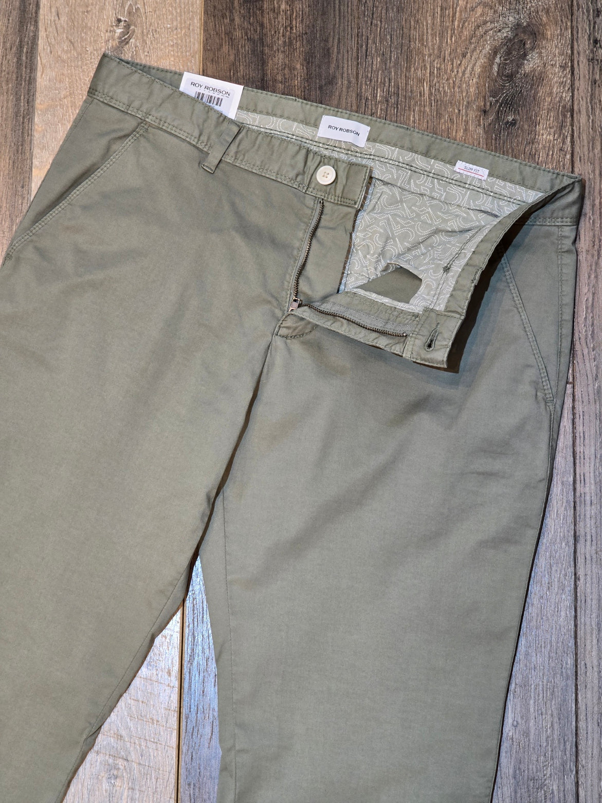 Roy Robson Slim Fit stretch cotton chinos