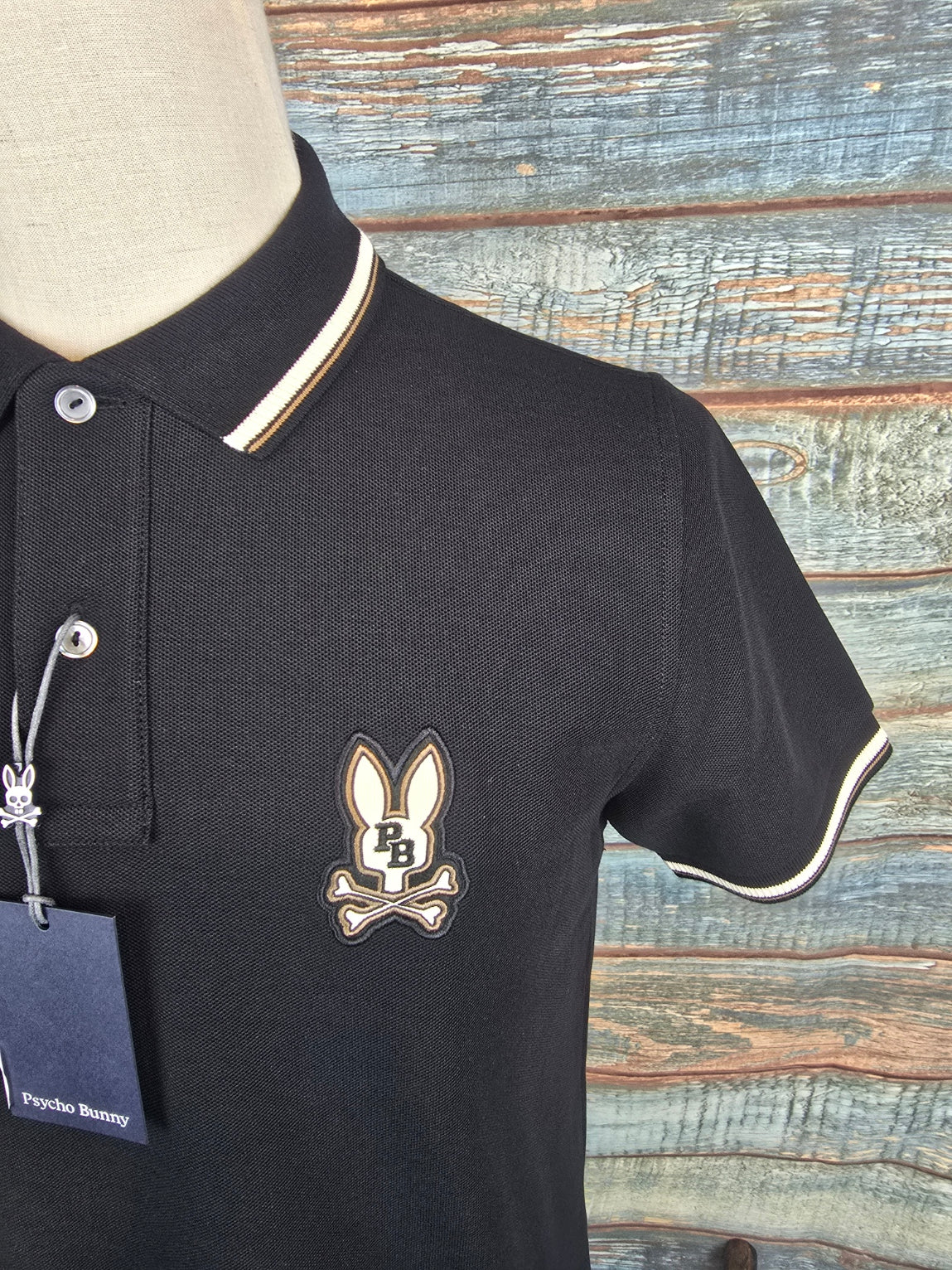 PSYCHO BUNNY Wade pique polo shirt