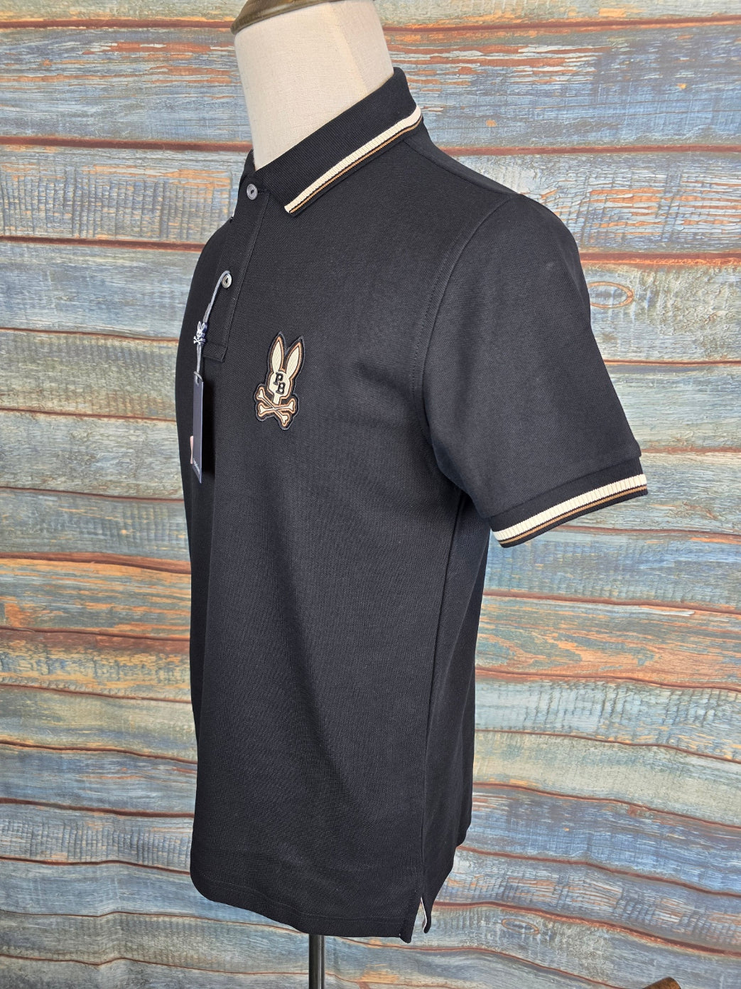 PSYCHO BUNNY Wade pique polo shirt