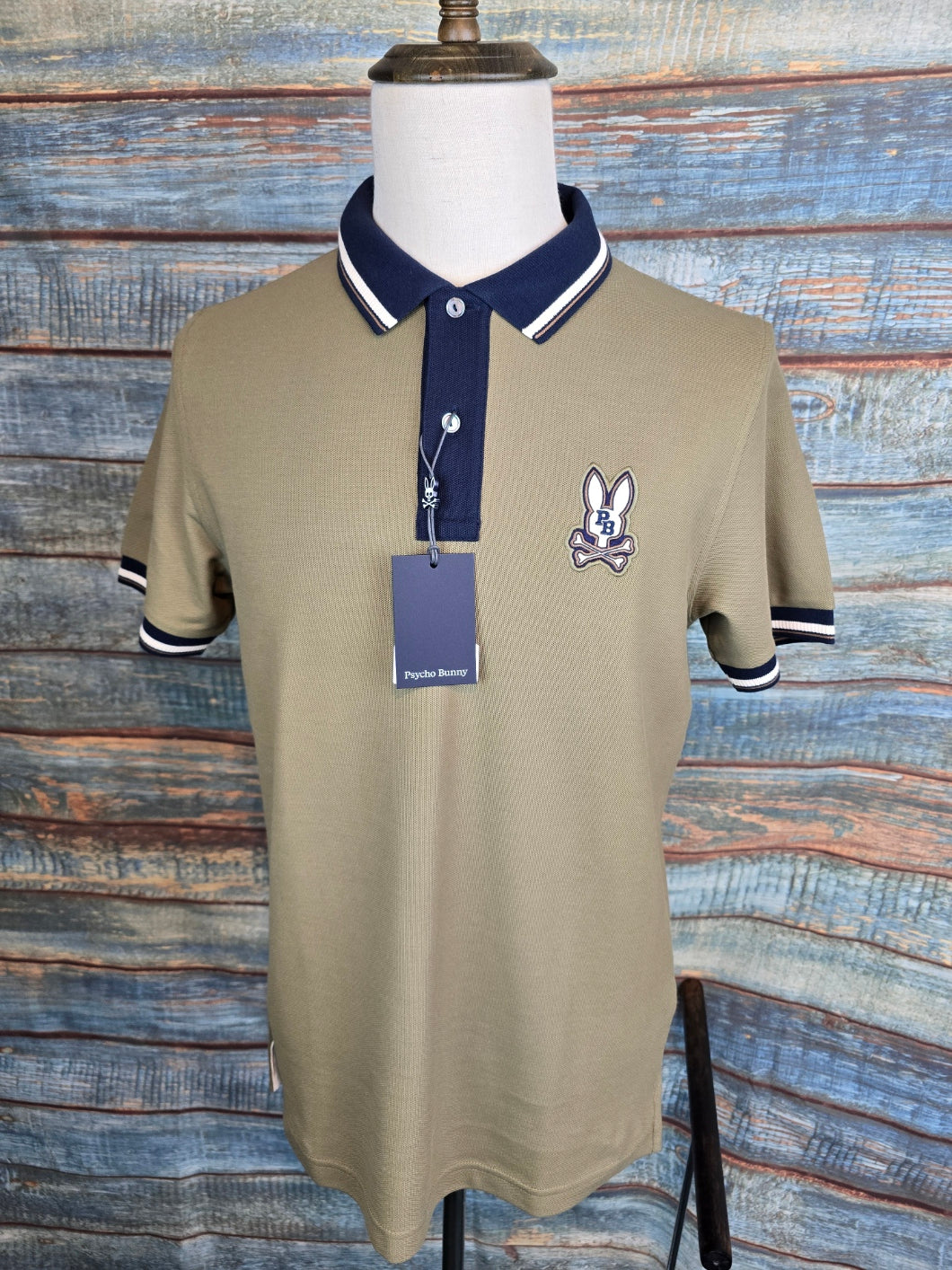 PSYCHO BUNNY Wade pique polo shirt