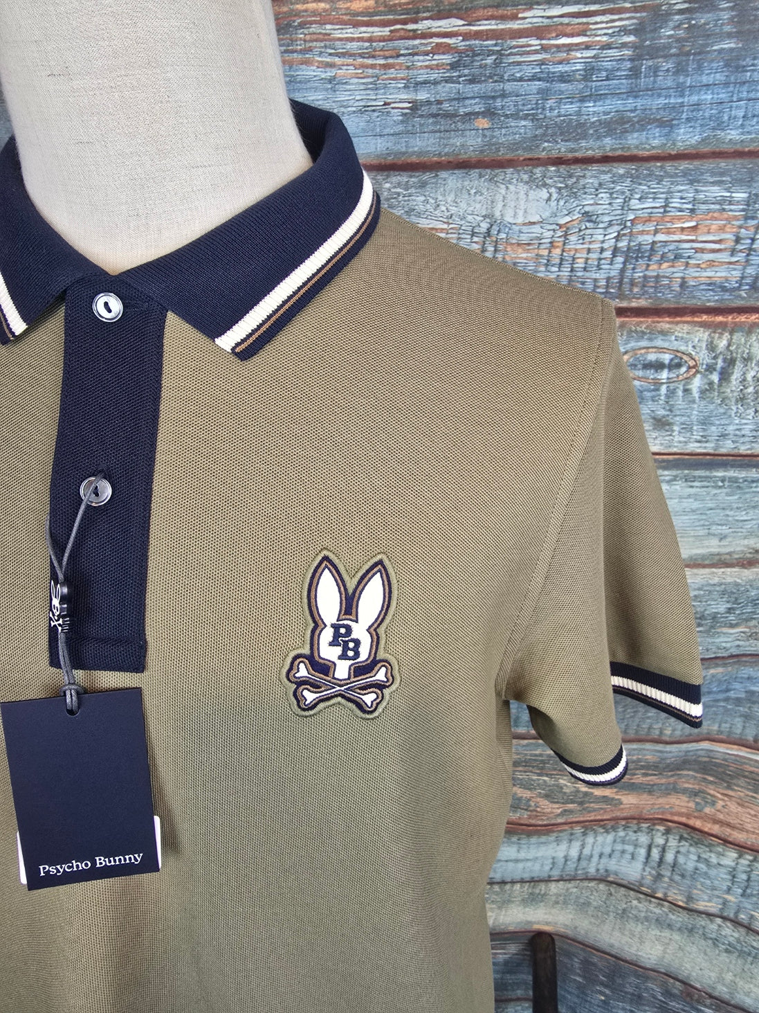 PSYCHO BUNNY Wade pique polo shirt