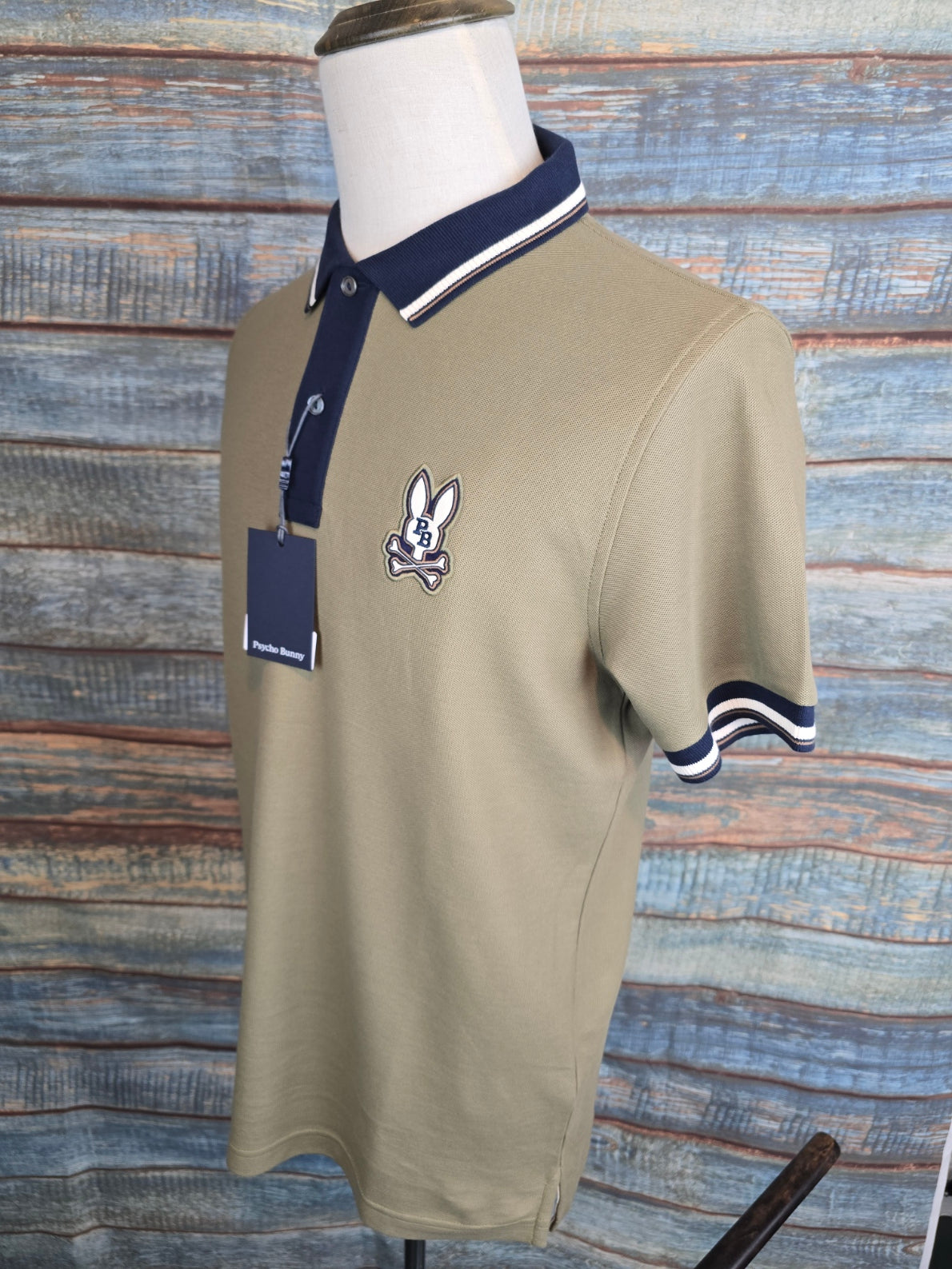 PSYCHO BUNNY Wade pique polo shirt