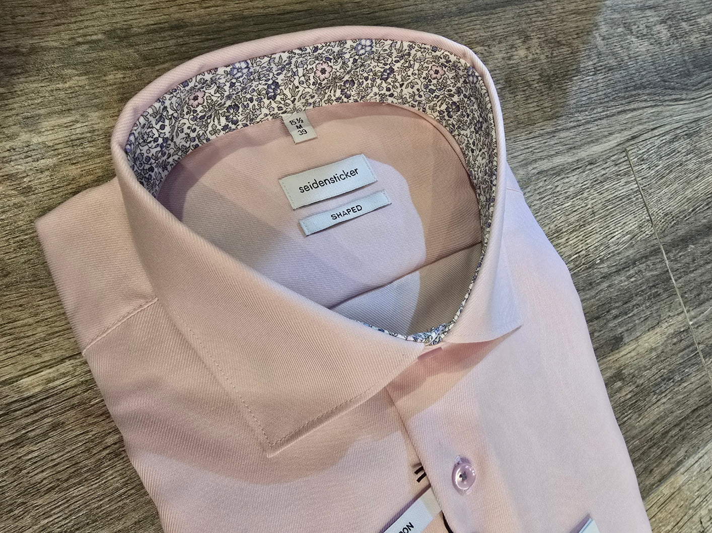 Seidensticker Shaped Fit shirt with floral trims