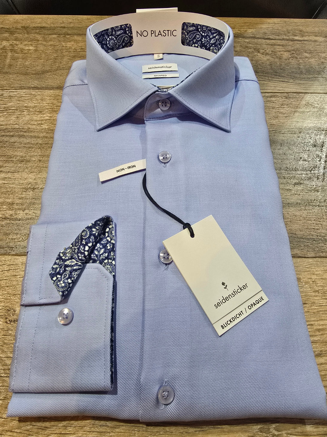 Seidensticker Shaped Fit shirt with floral trims