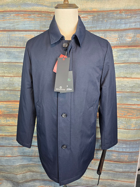 MILESTONE Matthew Navy Rain Coat with removable liner