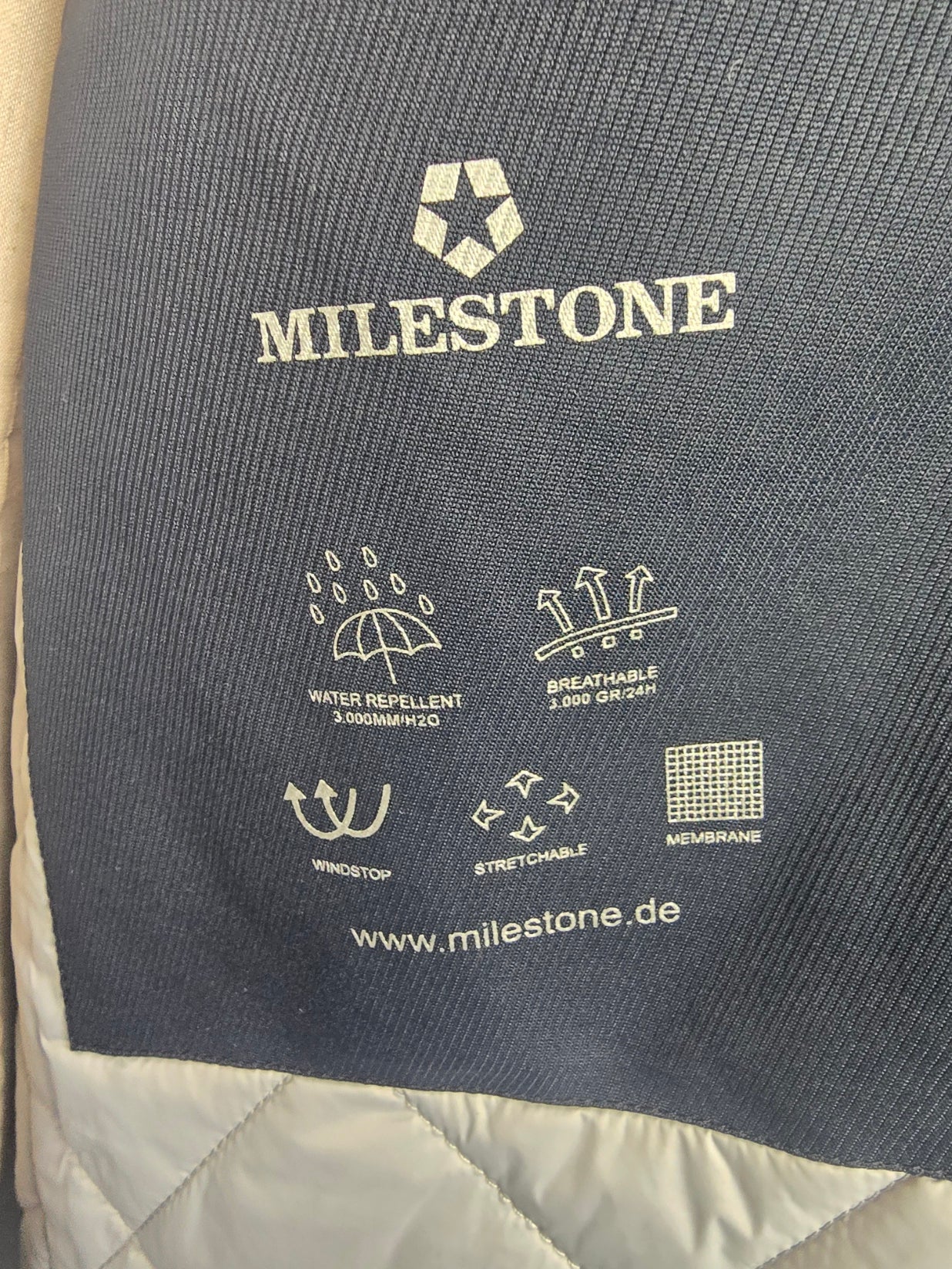 MILESTONE Matthew Navy Rain Coat with removable liner