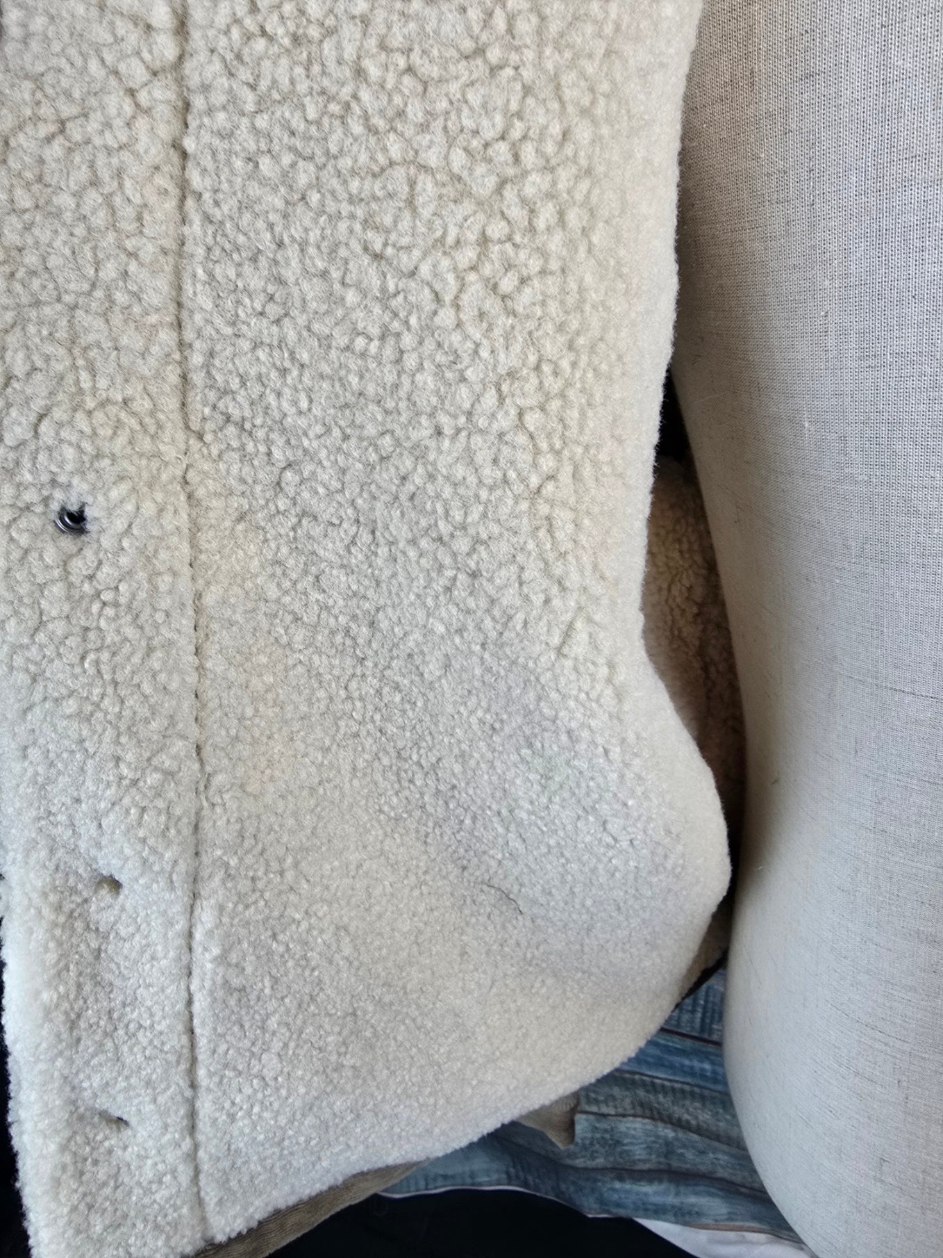 Guess Jeans Winter Cord Sherpa Jacket