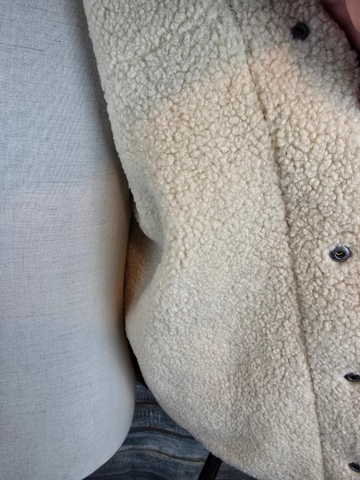 Guess Jeans Winter Cord Sherpa Jacket