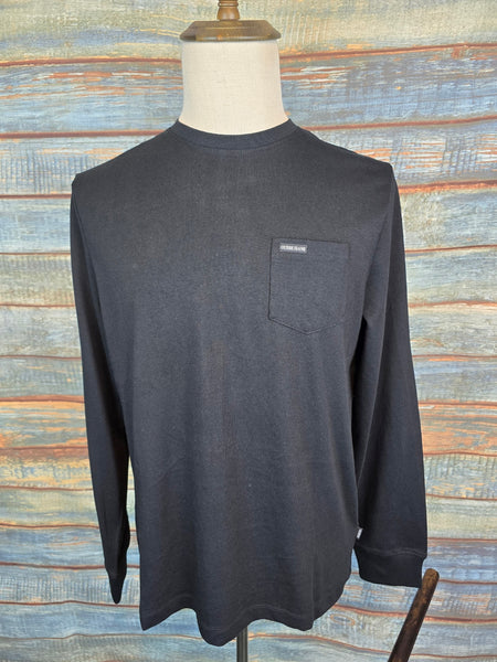 Guess logo Long sleeves chest pocket t-shirt