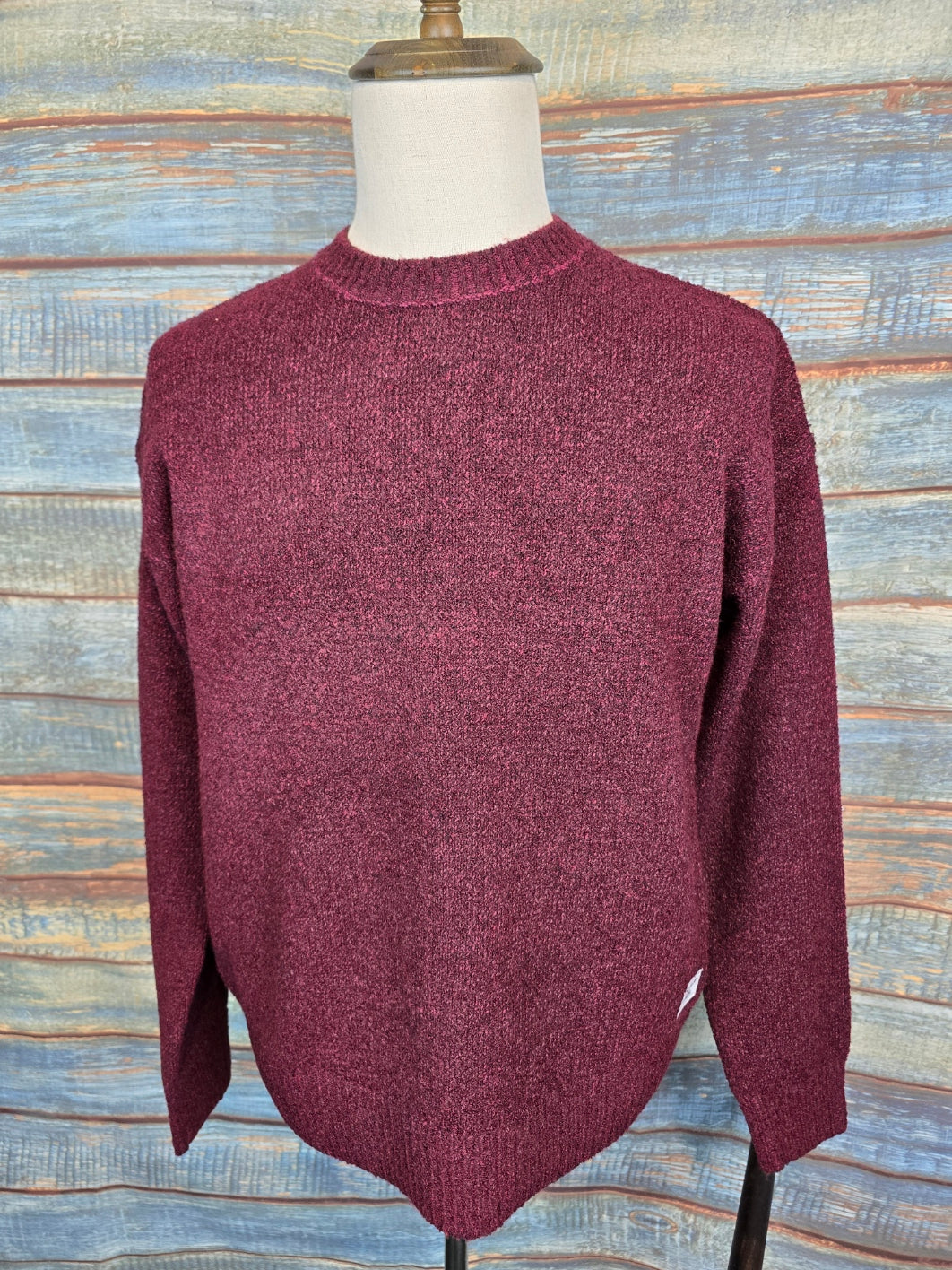 Guess Jeans round neck textured Jumper