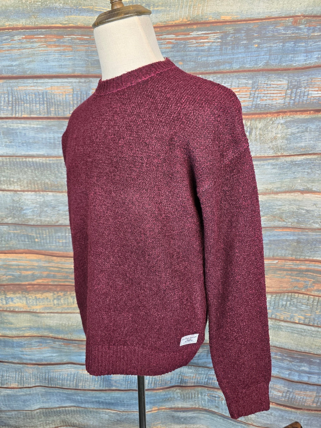 Guess Jeans round neck textured Jumper