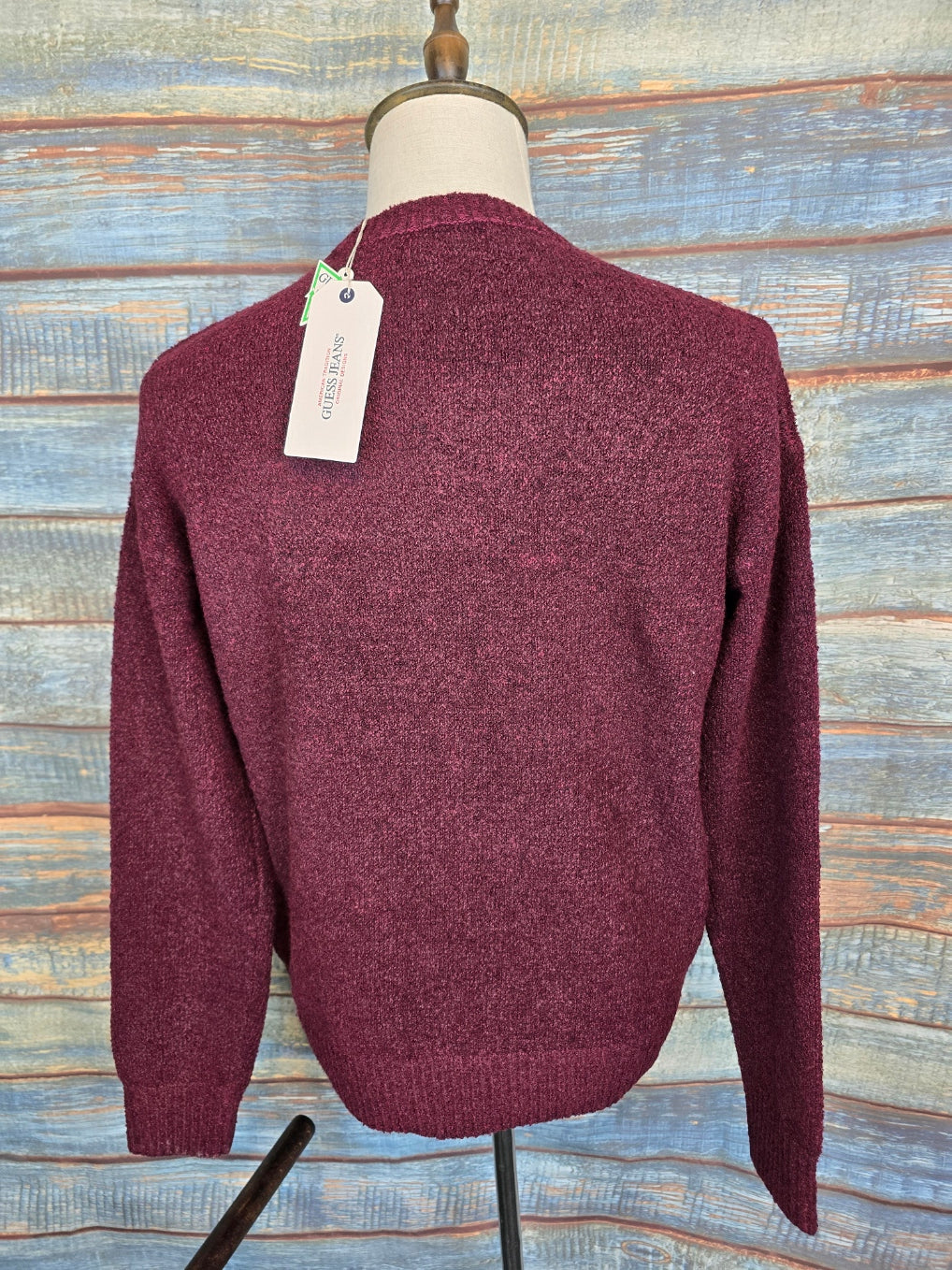 Guess Jeans round neck textured Jumper