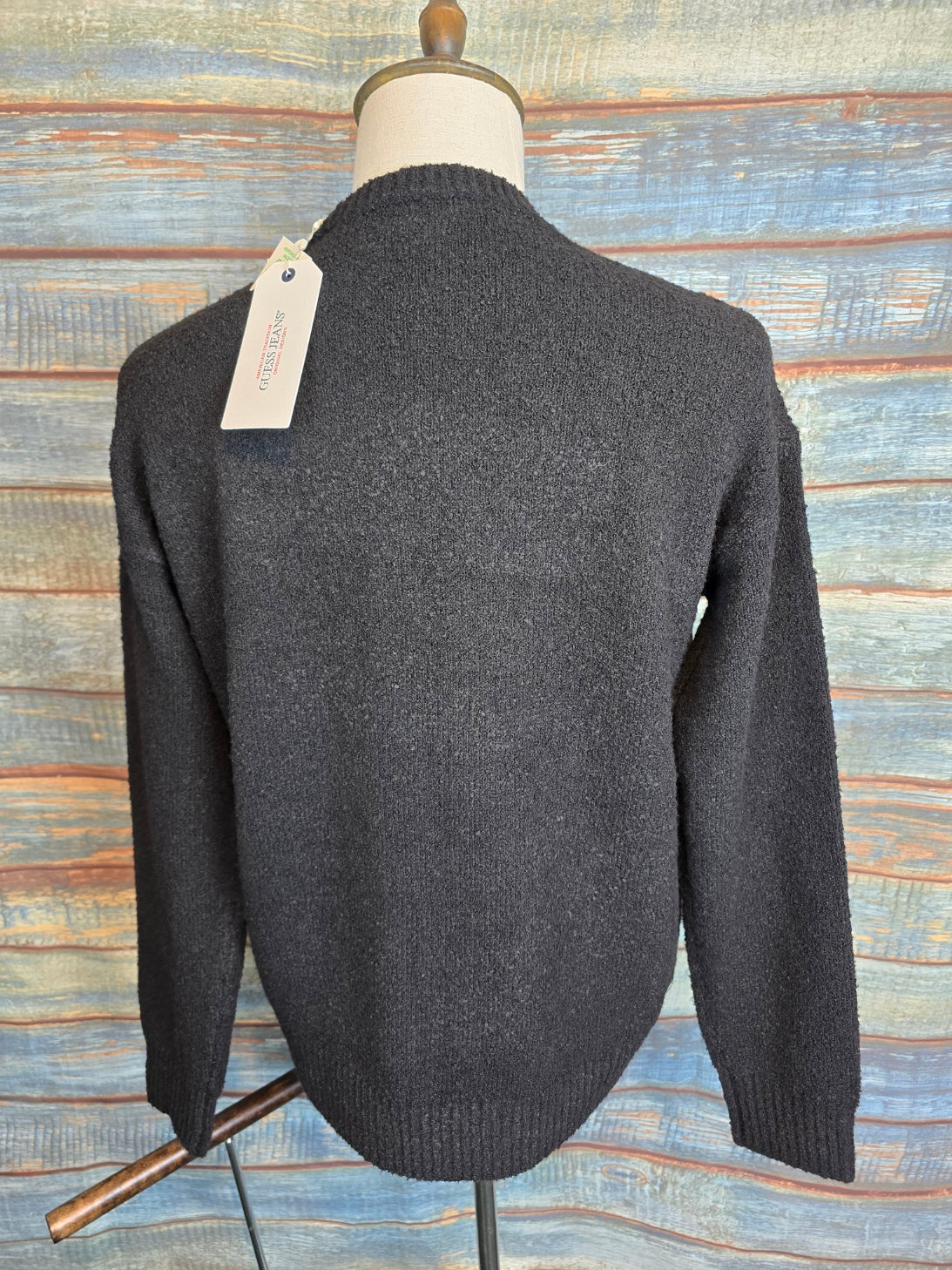 Guess Jeans round neck textured Jumper