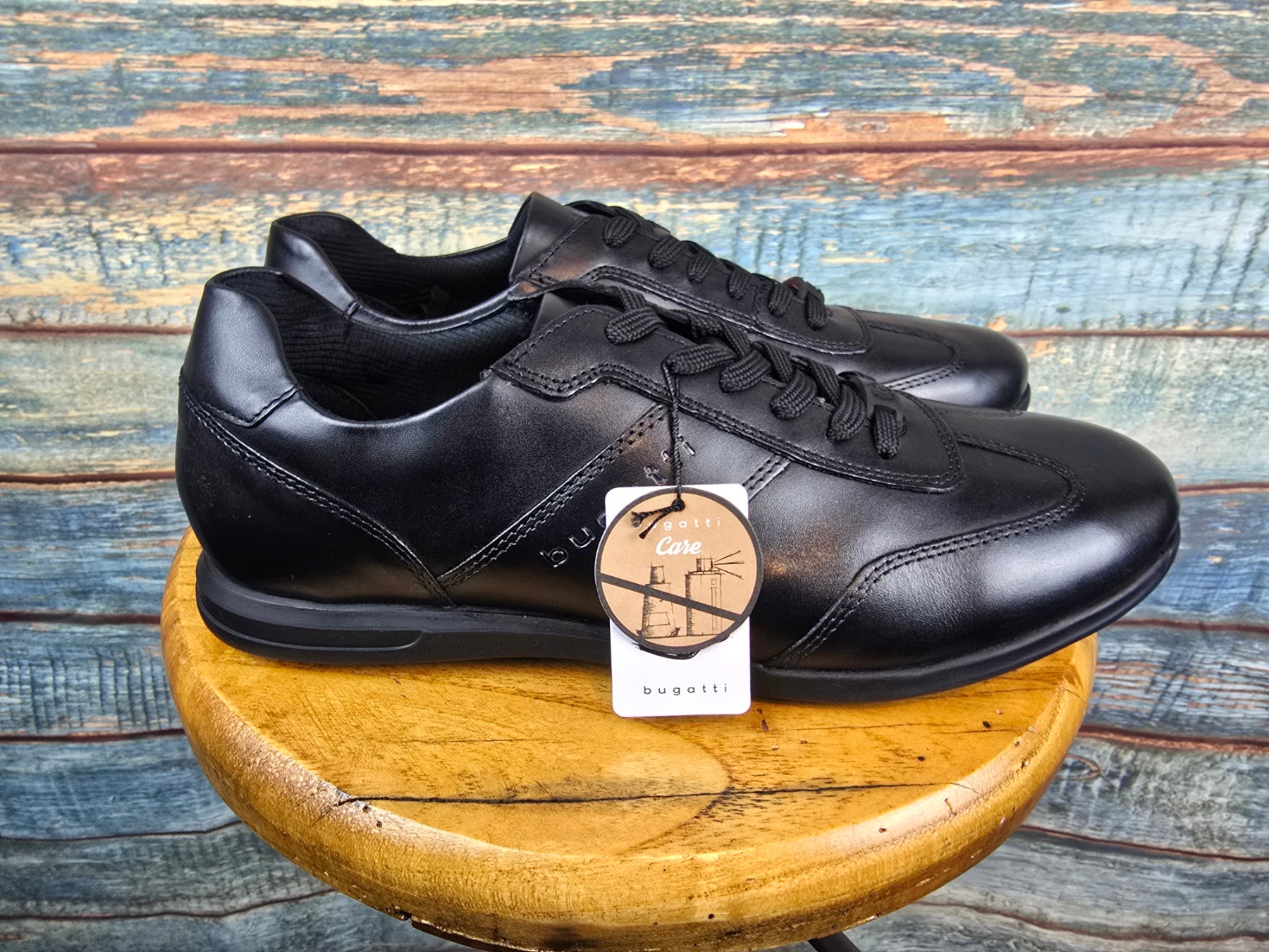 Bugatti Winter Black Leather Sneaker