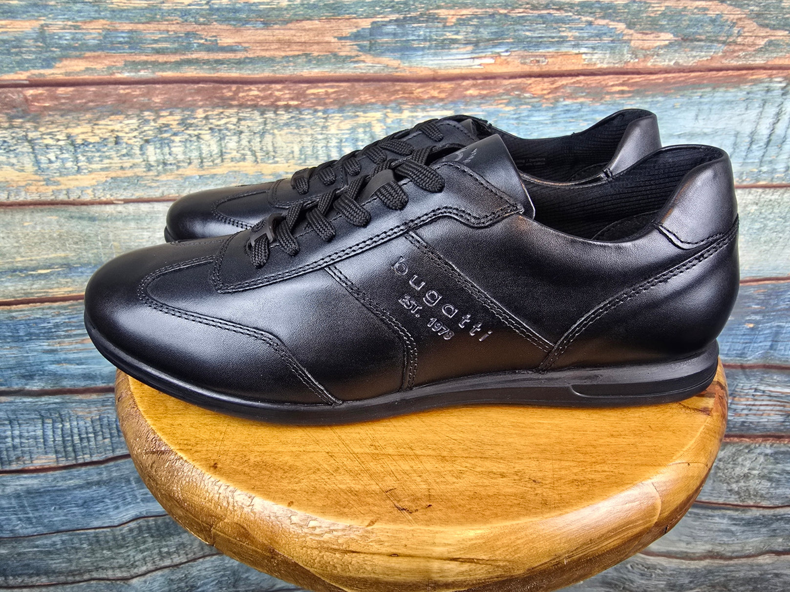 Bugatti Winter Black Leather Sneaker