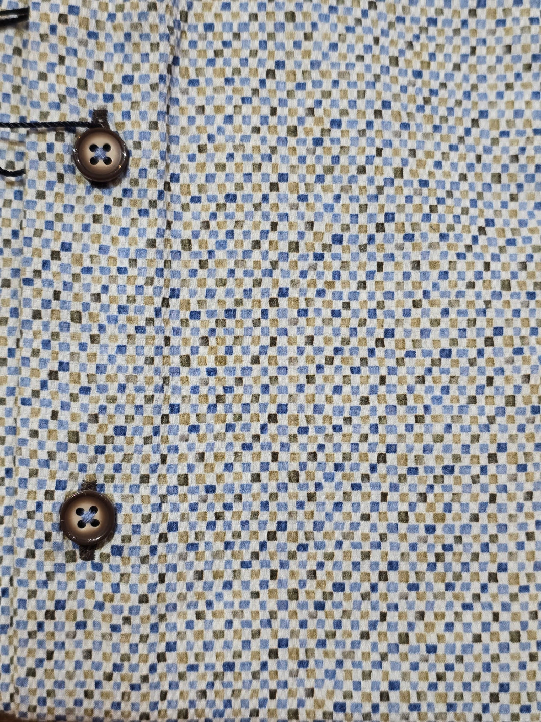 R2 - Amsterdam Long Sleeve Micro Print Dobby Shirt
