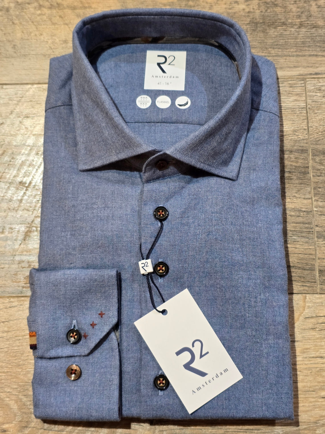 R2 - Amsterdam Long Sleeve Flannel cotton shirt