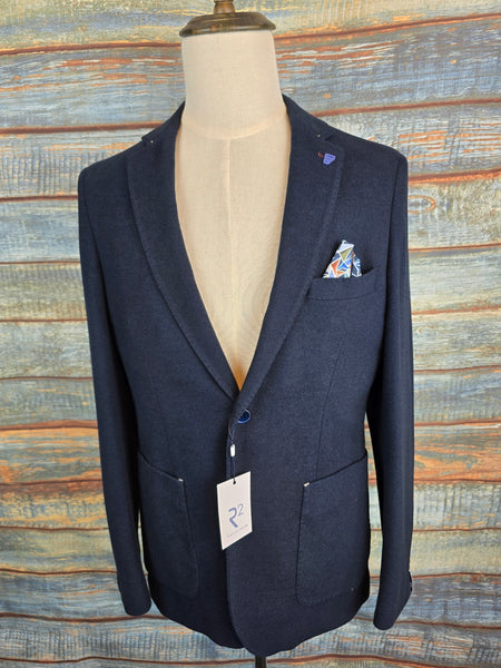 R2 Amsterdam Winter Jersey Stretch Jacket - Navy