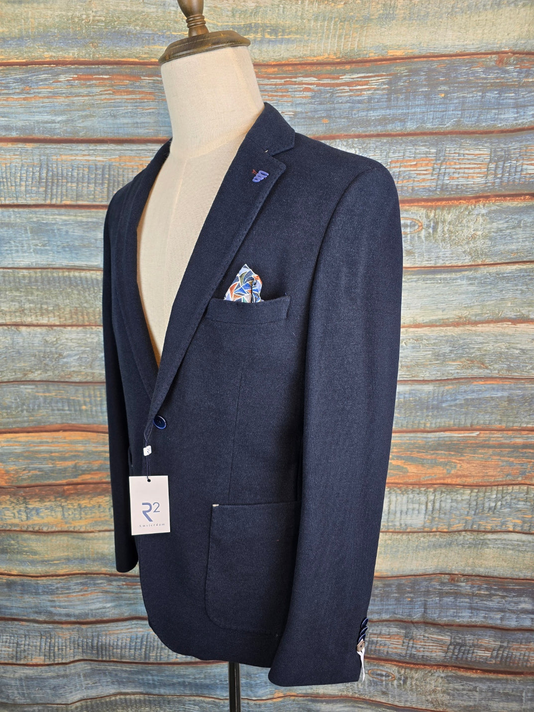 R2 Amsterdam Winter Jersey Stretch Jacket - Navy