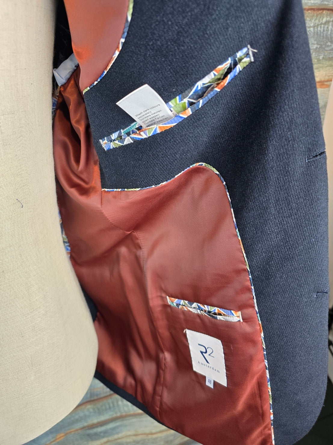 R2 Amsterdam Winter Jersey Stretch Jacket - Navy