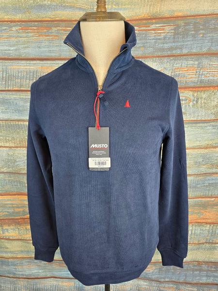 MUSTO MEN'S ORIGINAL 1/4 ZIP NECK SWEAT
