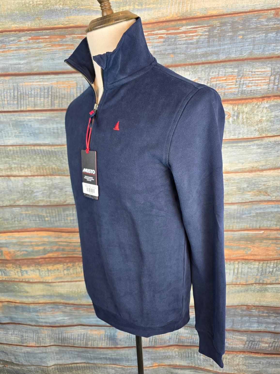 MUSTO MEN'S ORIGINAL 1/4 ZIP NECK SWEAT