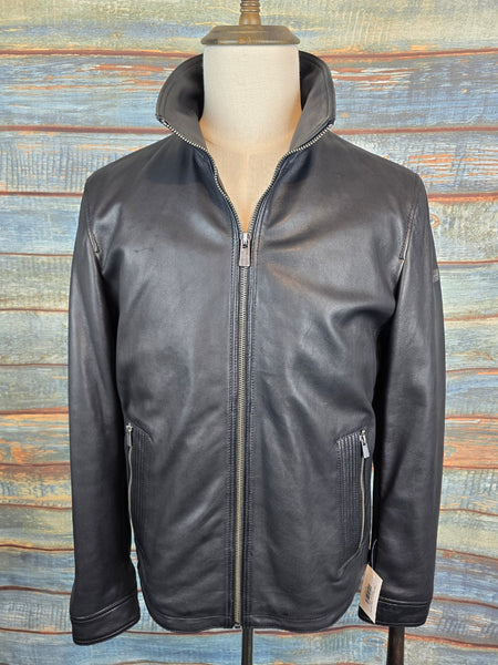 Trapper Men's No1 Leather Jacket Black