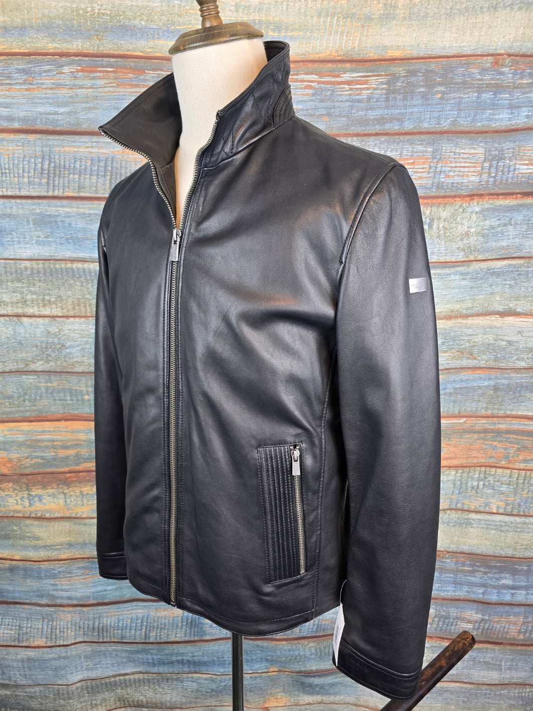 Trapper Men's No1 Leather Jacket Black