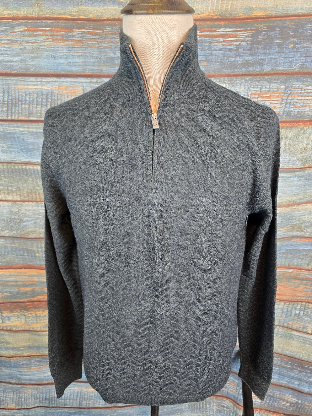R2 - Amsterdam Wool blend half zip pullover