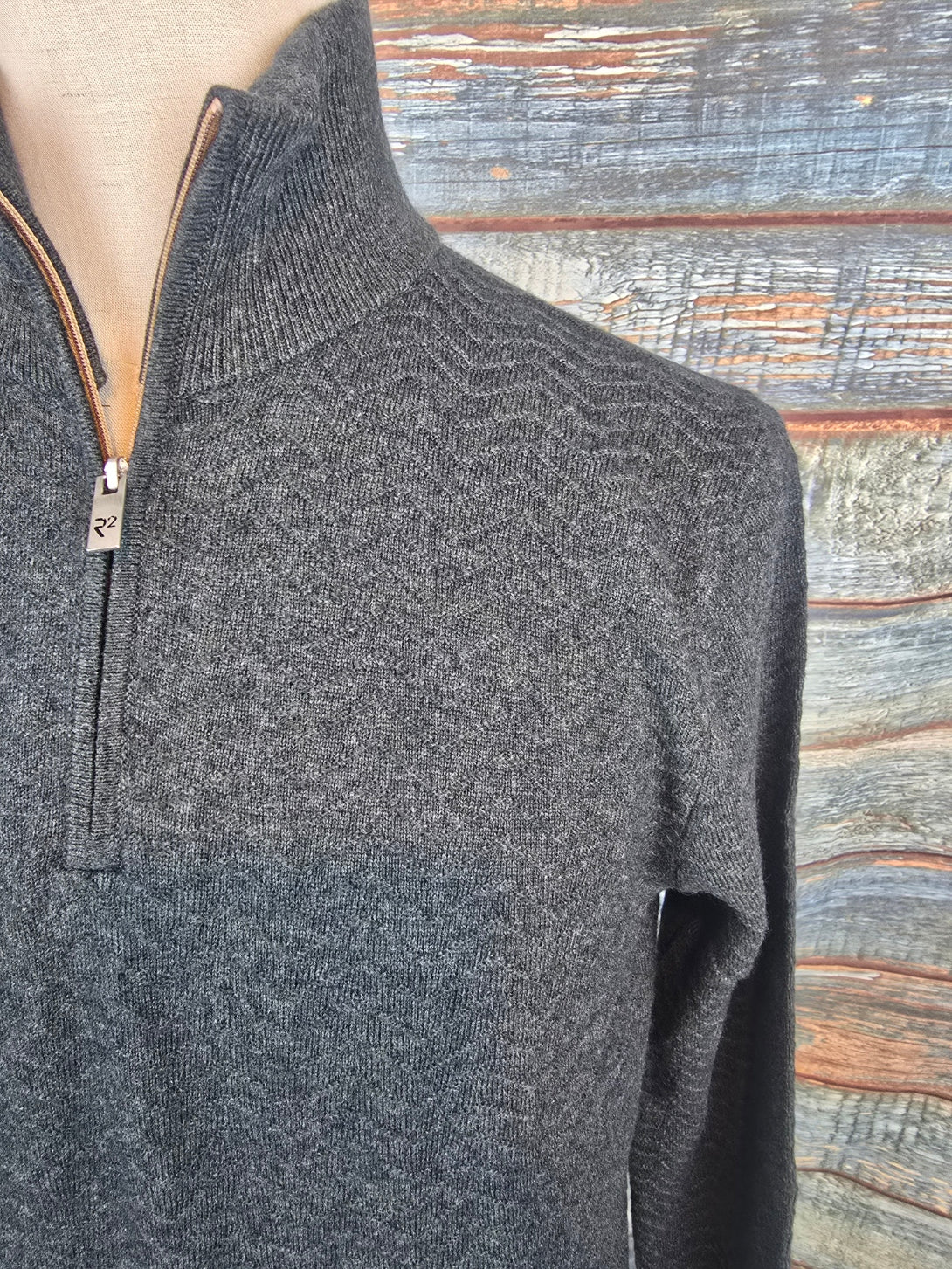 R2 - Amsterdam Wool blend half zip pullover