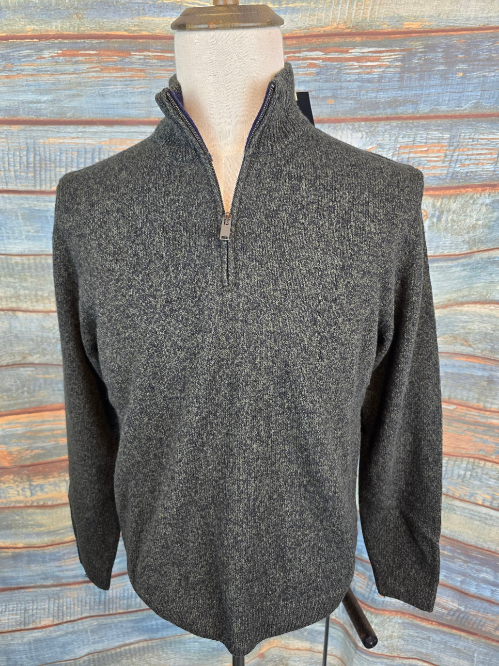 MONTECHIARO 1/4 Zip Lambswool Jumpers