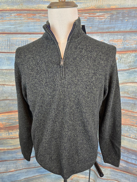 MONTECHIARO 1/4 Zip Lambswool Jumpers