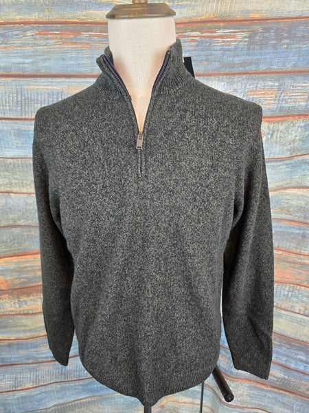 MONTECHIARO 1/4 Zip Lambswool Jumpers