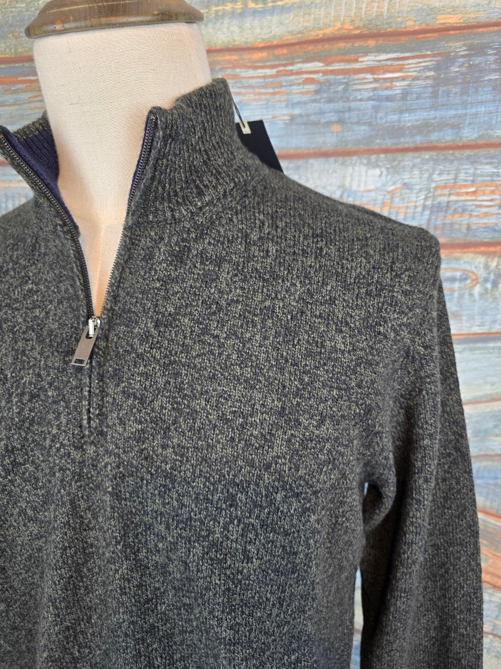 MONTECHIARO 1/4 Zip Lambswool Jumpers