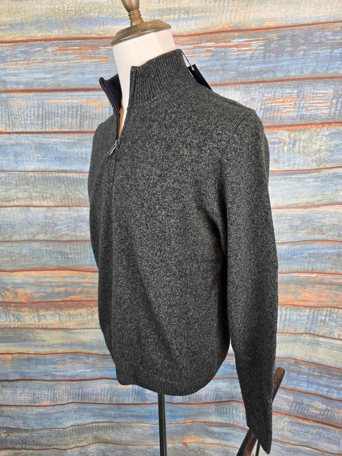 MONTECHIARO 1/4 Zip Lambswool Jumpers