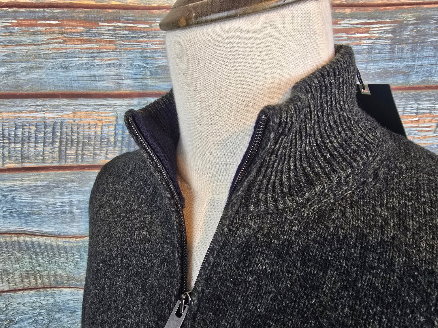 MONTECHIARO 1/4 Zip Lambswool Jumpers
