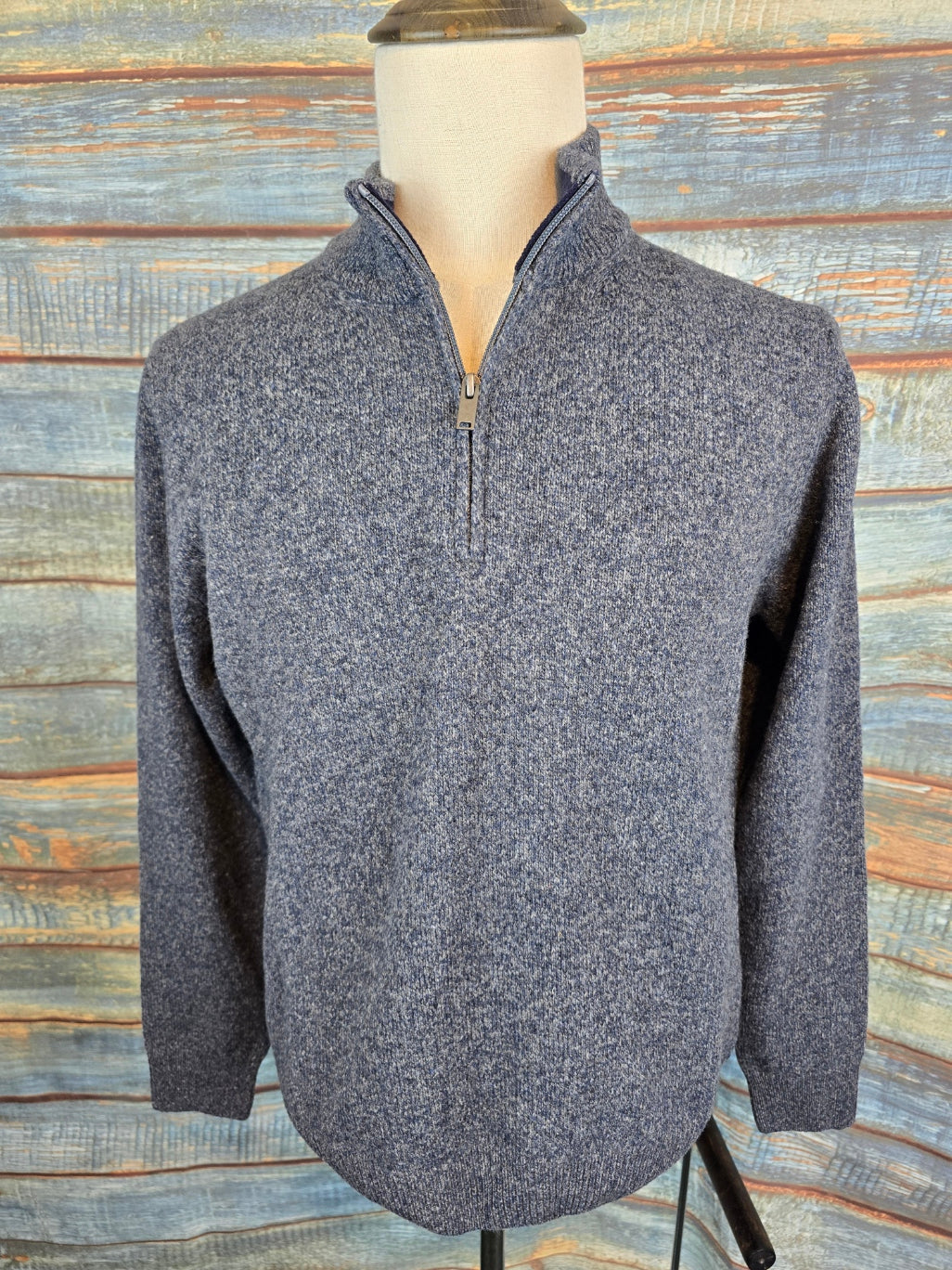 MONTECHIARO 1/4 Zip Lambswool Jumpers