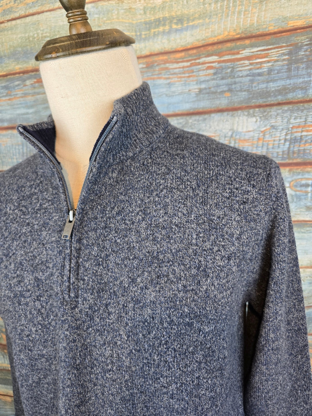 MONTECHIARO 1/4 Zip Lambswool Jumpers