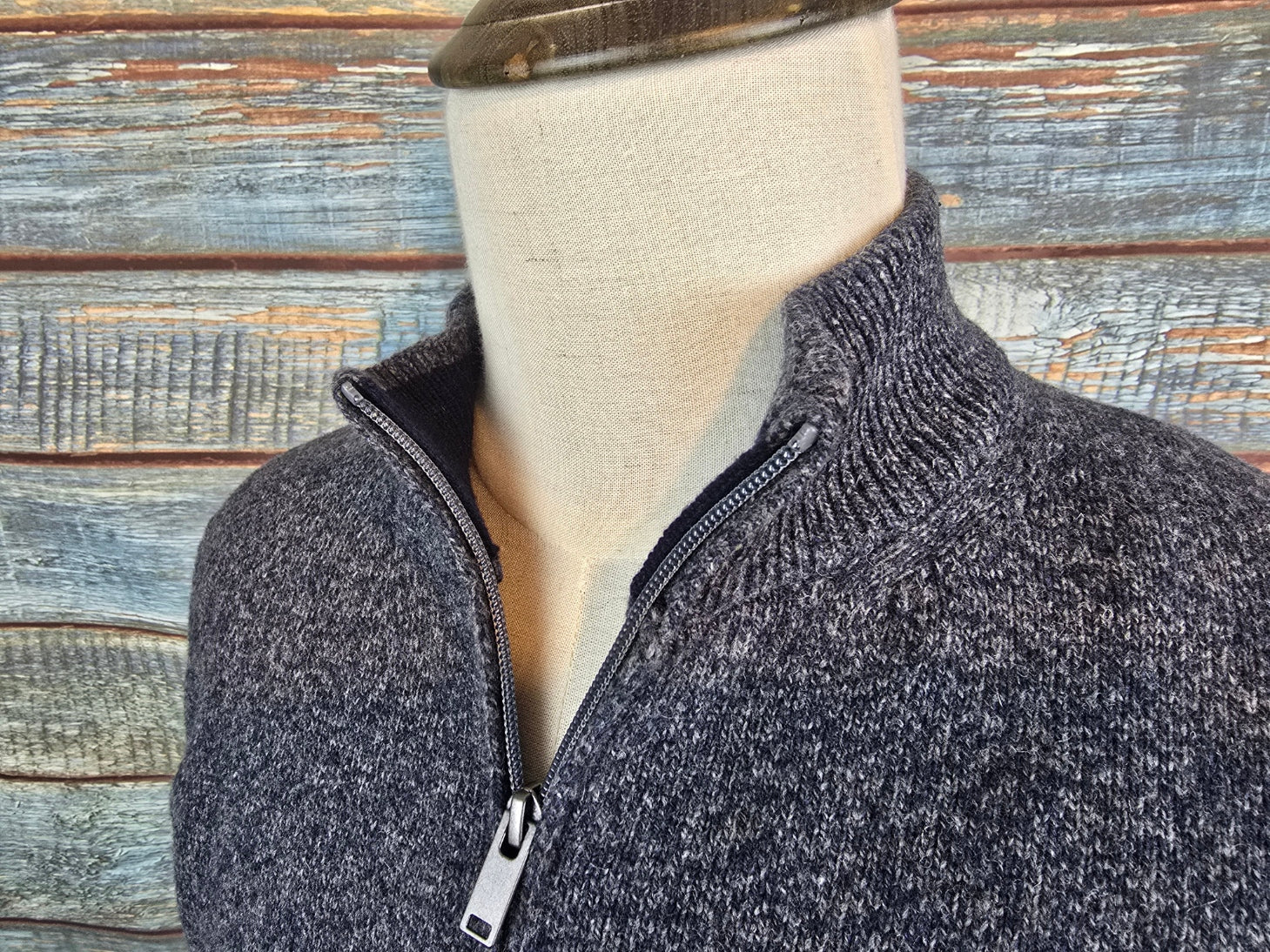 MONTECHIARO 1/4 Zip Lambswool Jumpers