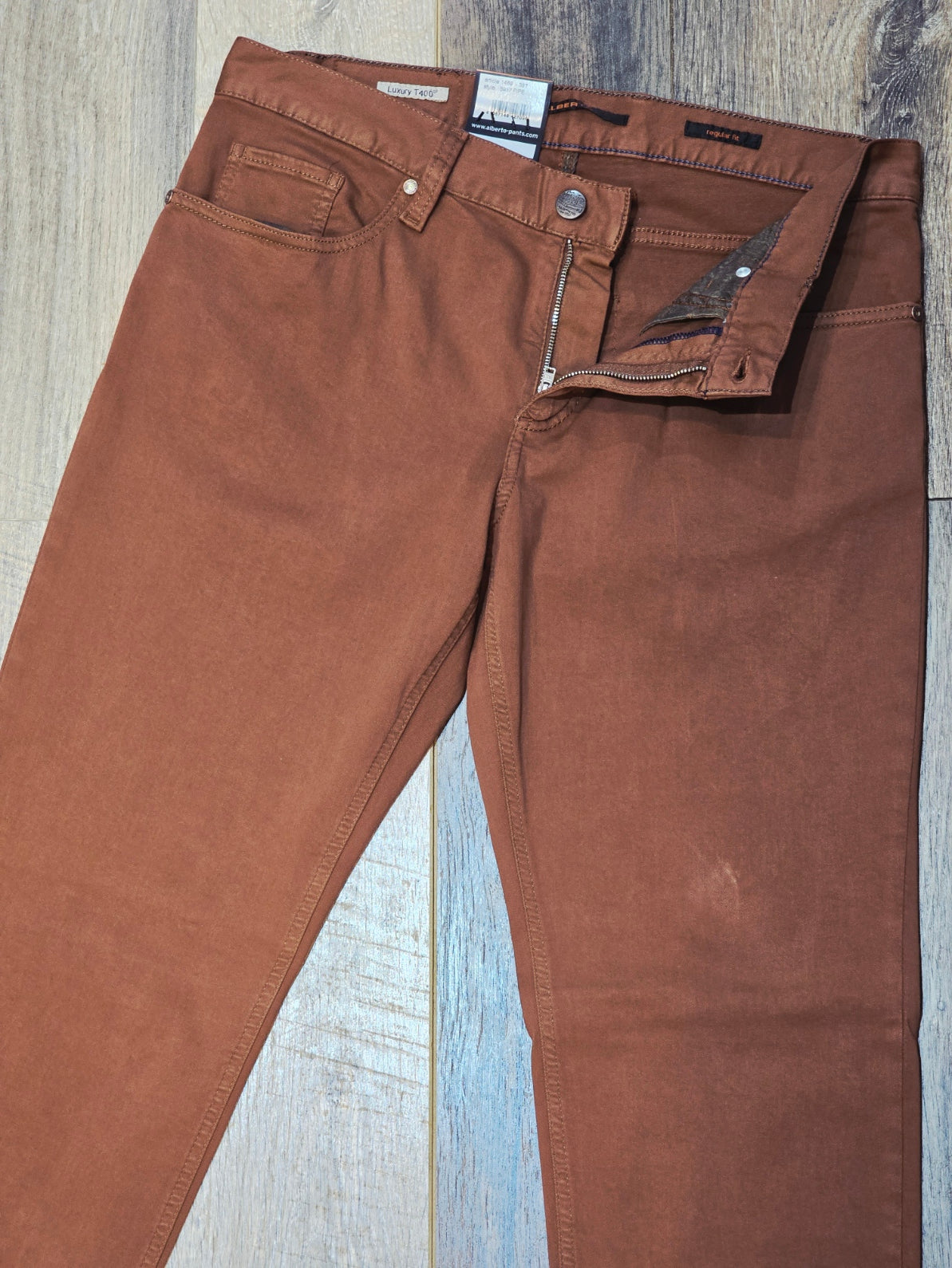 Alberto PIPE Regular Fit - Super Stretch Coloured Denim