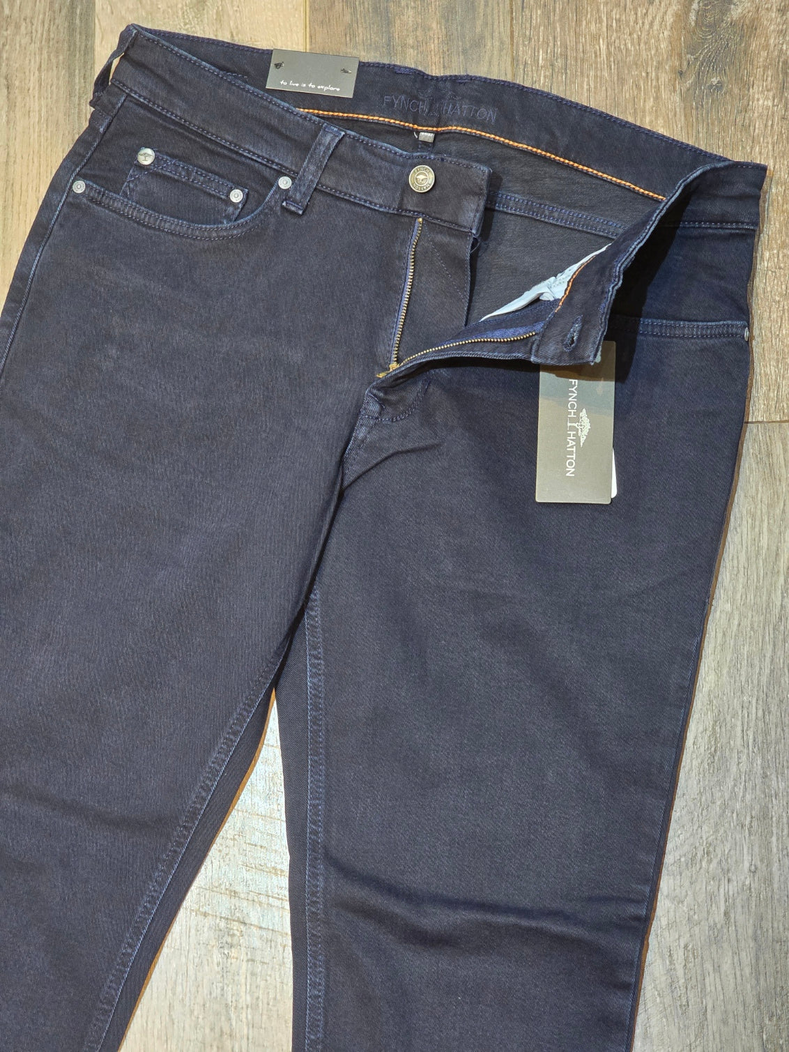 FYNCH-HATTON Regular Fit Jeans - Dark wash