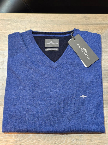 FYNCH-HATTON WINTER V NECK WOOL & CASHMERE JUMPER