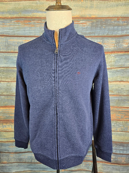 FYNCH-HATTON Full zip-through Cotton Sweat