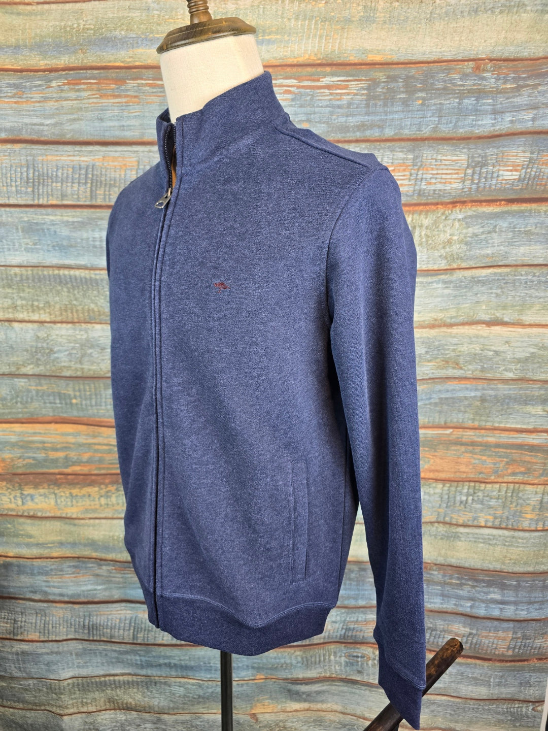 FYNCH-HATTON Full zip-through Cotton Sweat